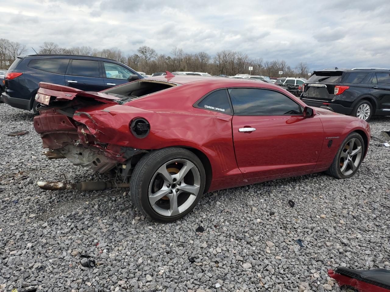 2013 Chevrolet Camaro VIN 2G1FC1E36D9204008 Copart auction photo, rear end damage thumbnail 3