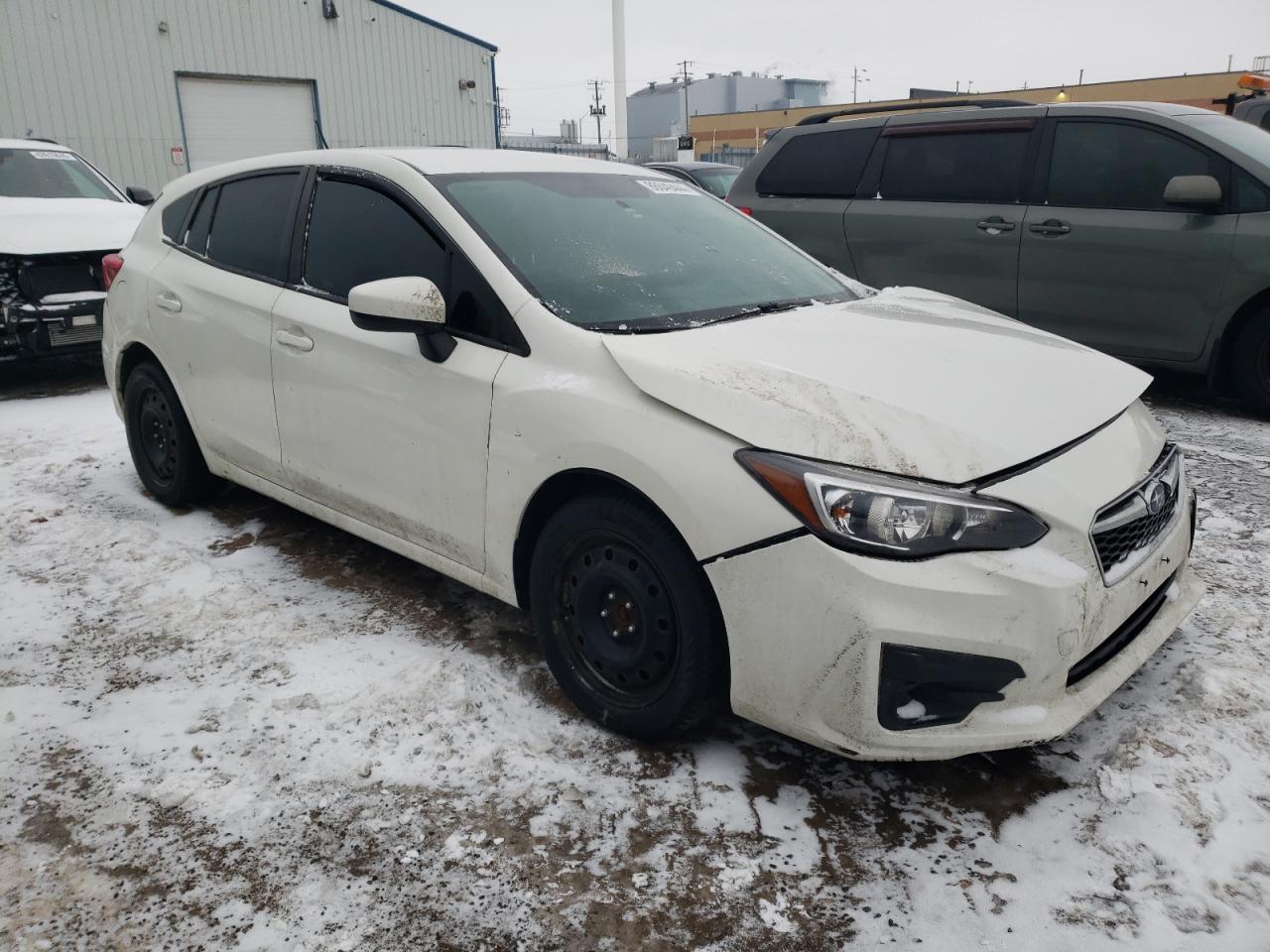2018 Subaru Impreza VIN 4S3GTAA61J3737819 Copart auction photo, front end / side damage thumbnail 4