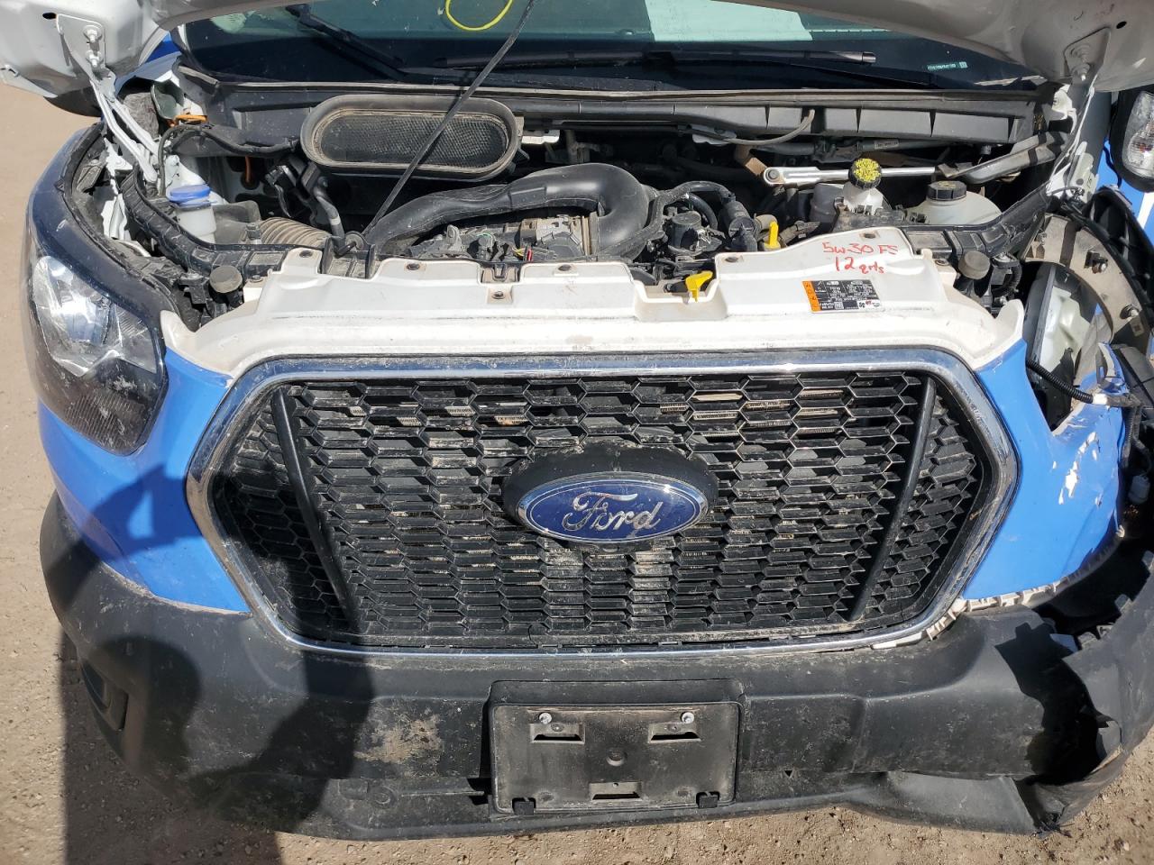 2023 Ford Transit VIN 1FTYE1Y86PKA71268 Copart auction photo, front end damage thumbnail 12