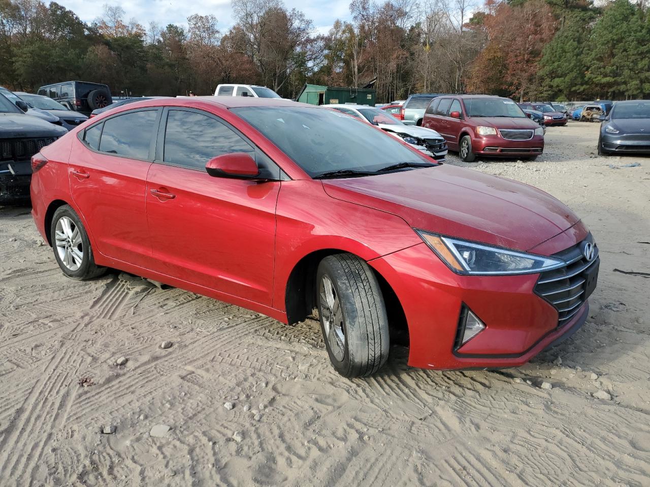 2020 Hyundai Elantra VIN 5NPD84LF0LH565504 Copart auction photo, vandalism / front end damage thumbnail 4
