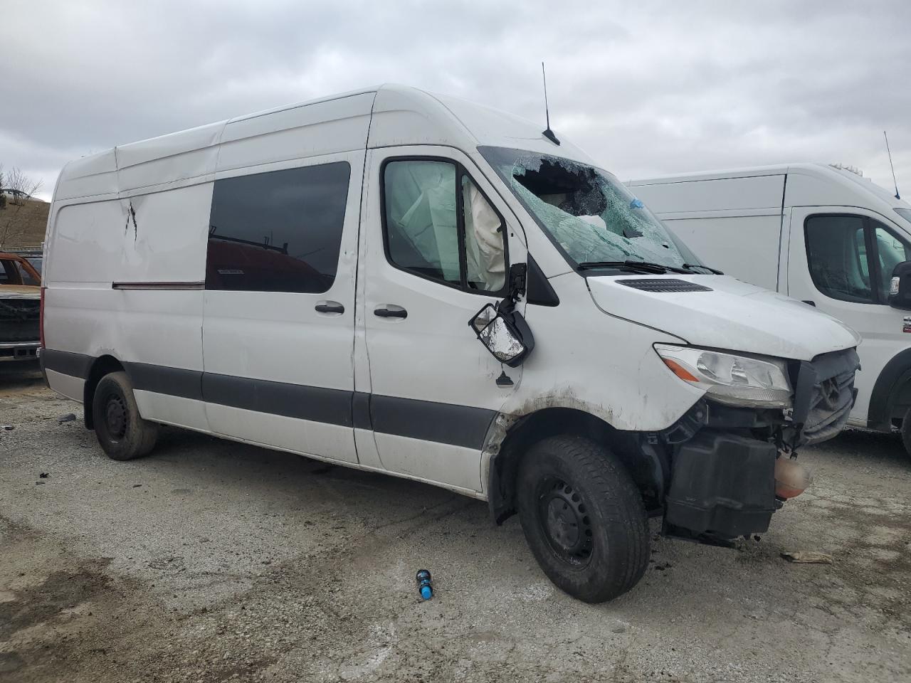 2023 Mercedes-Benz Sprinter VIN W1Y4NCHY0PT125681 Copart auction photo, rollover damage thumbnail 4