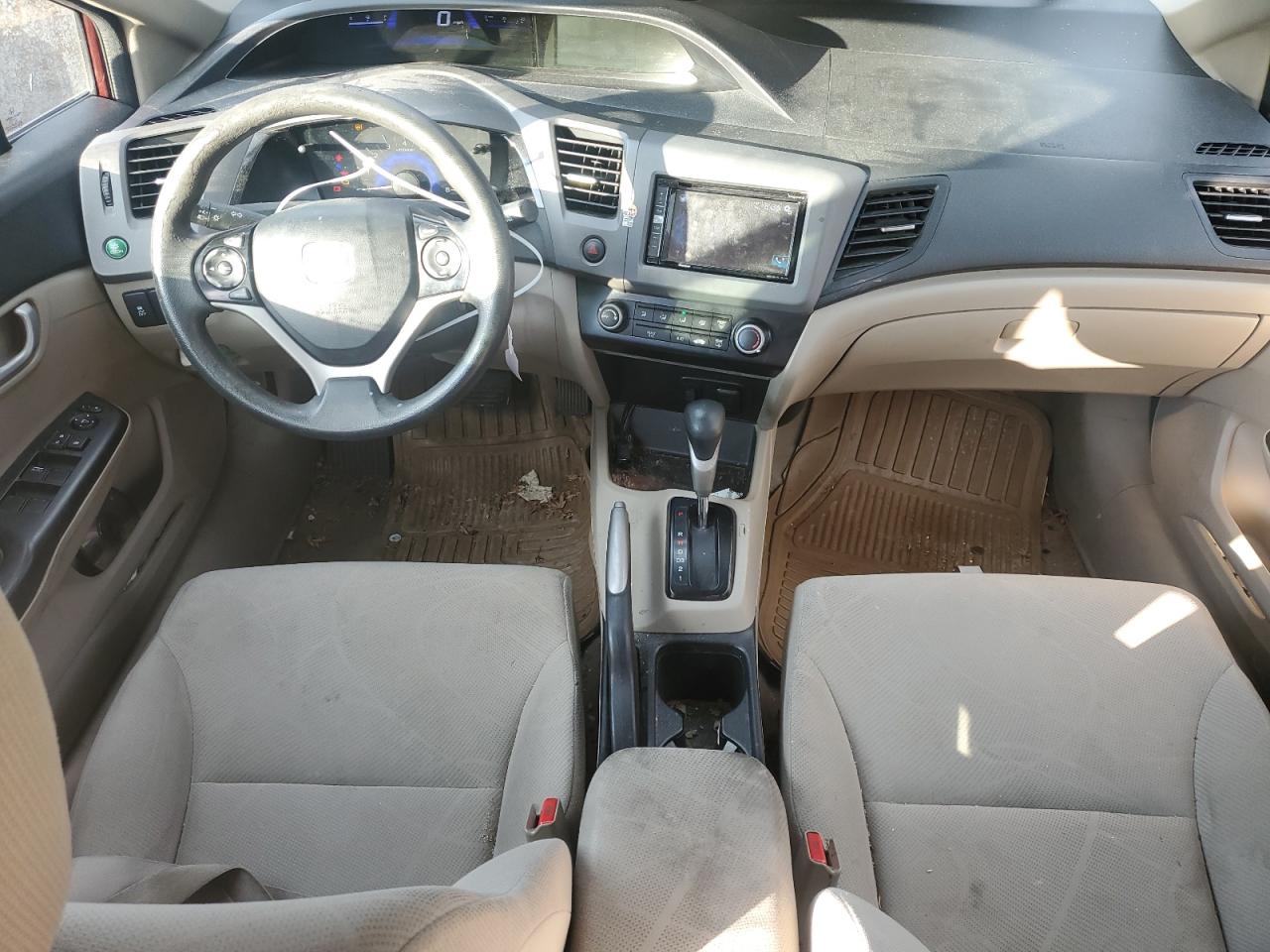 2012 Honda Civic VIN 2HGFB2F56CH553725 Copart auction photo, front end damage thumbnail 8