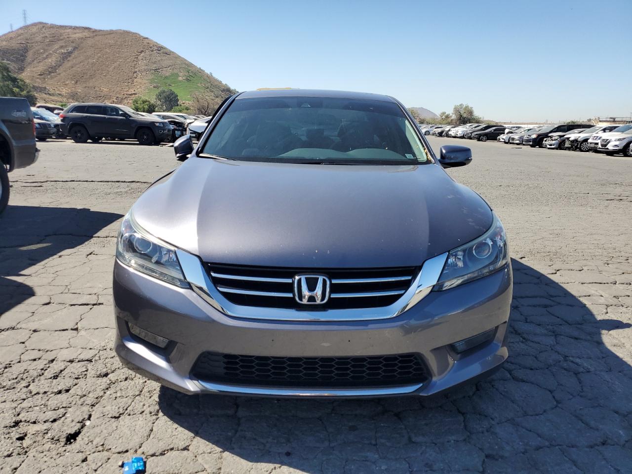 2014 Honda Accord VIN 1HGCR3F82EA033750 Copart auction photo, front end / side damage thumbnail 5