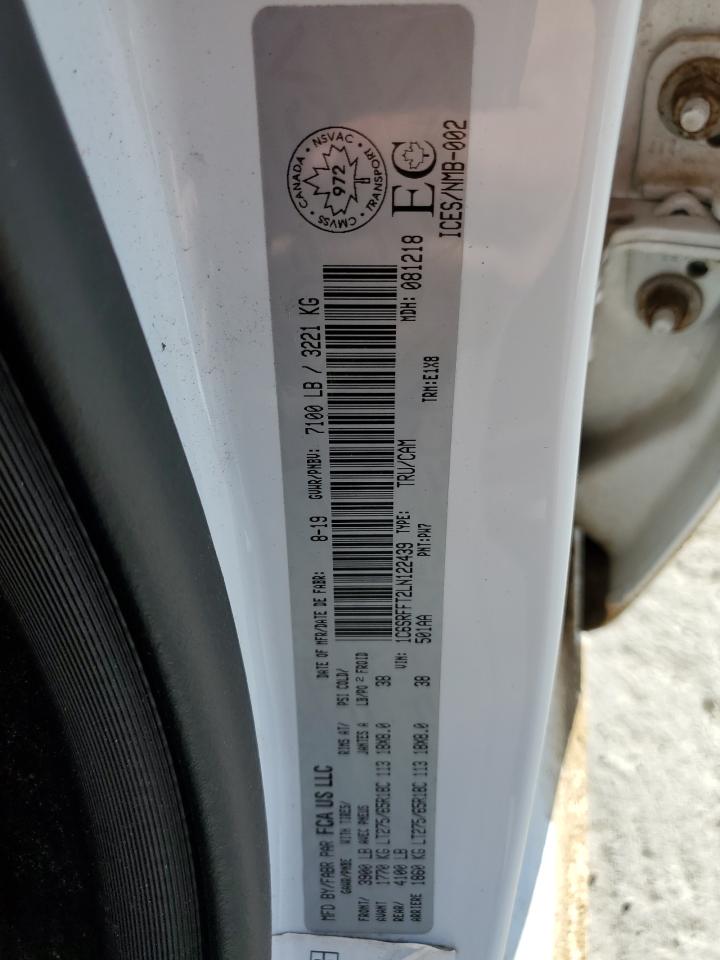2020 RAM 1500 VIN 1C6SRFFT2LN122439 Copart auction photo, front end damage thumbnail 14