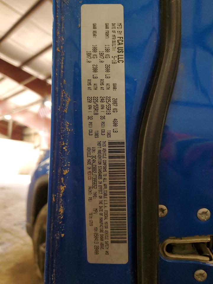2018 Jeep Compass VIN 3C4NJDBB2JT395652 Copart auction photo, rollover / mechanical damage thumbnail 13