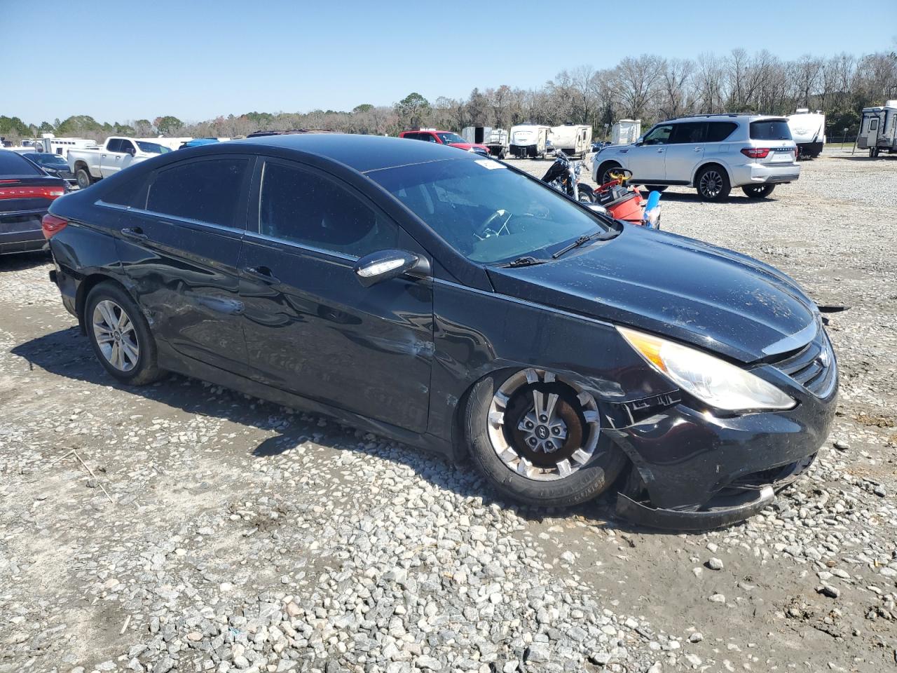 2014 Hyundai Sonata VIN 5NPEB4AC7EH947160 Copart auction photo, all over damage thumbnail 4