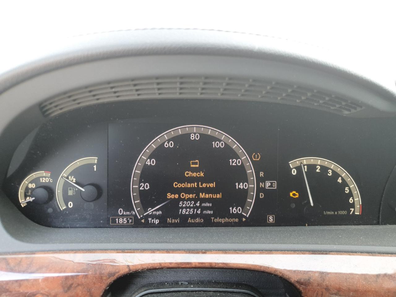2008 Mercedes-Benz S-klasse VIN WDDNG71X88A197257 Copart auction photo, all over damage thumbnail 9