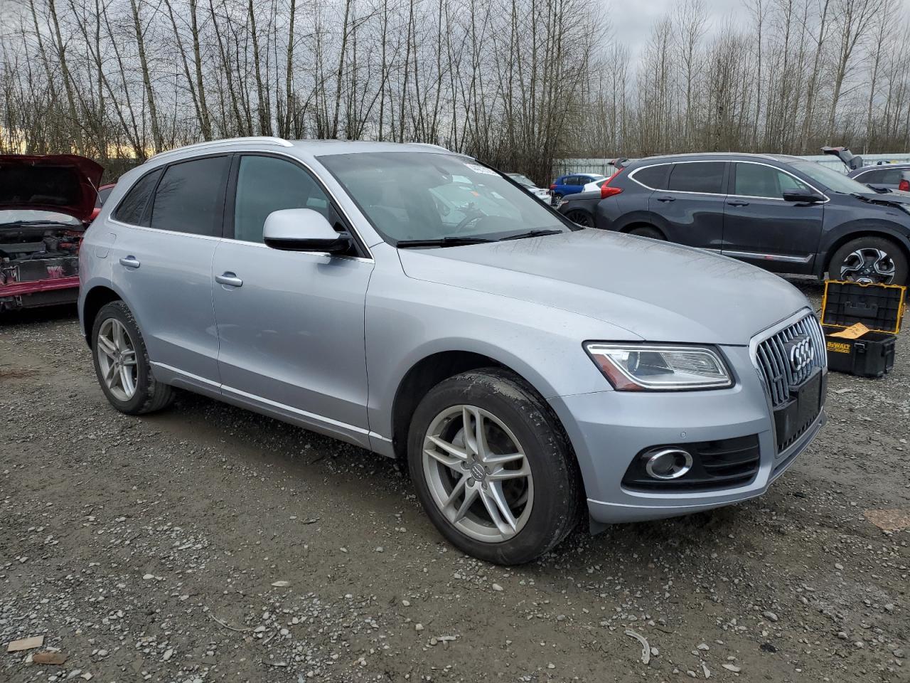 2015 Audi Q5 VIN WA1LFAFP3FA106851 Copart auction photo, side damage thumbnail 4