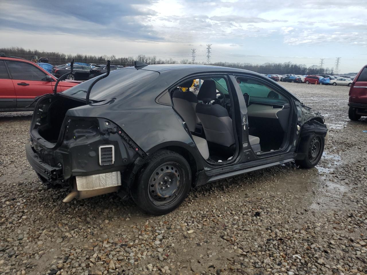 2020 Toyota Corolla VIN JTDEPRAE7LJ095557 Copart auction photo, stripped damage thumbnail 3