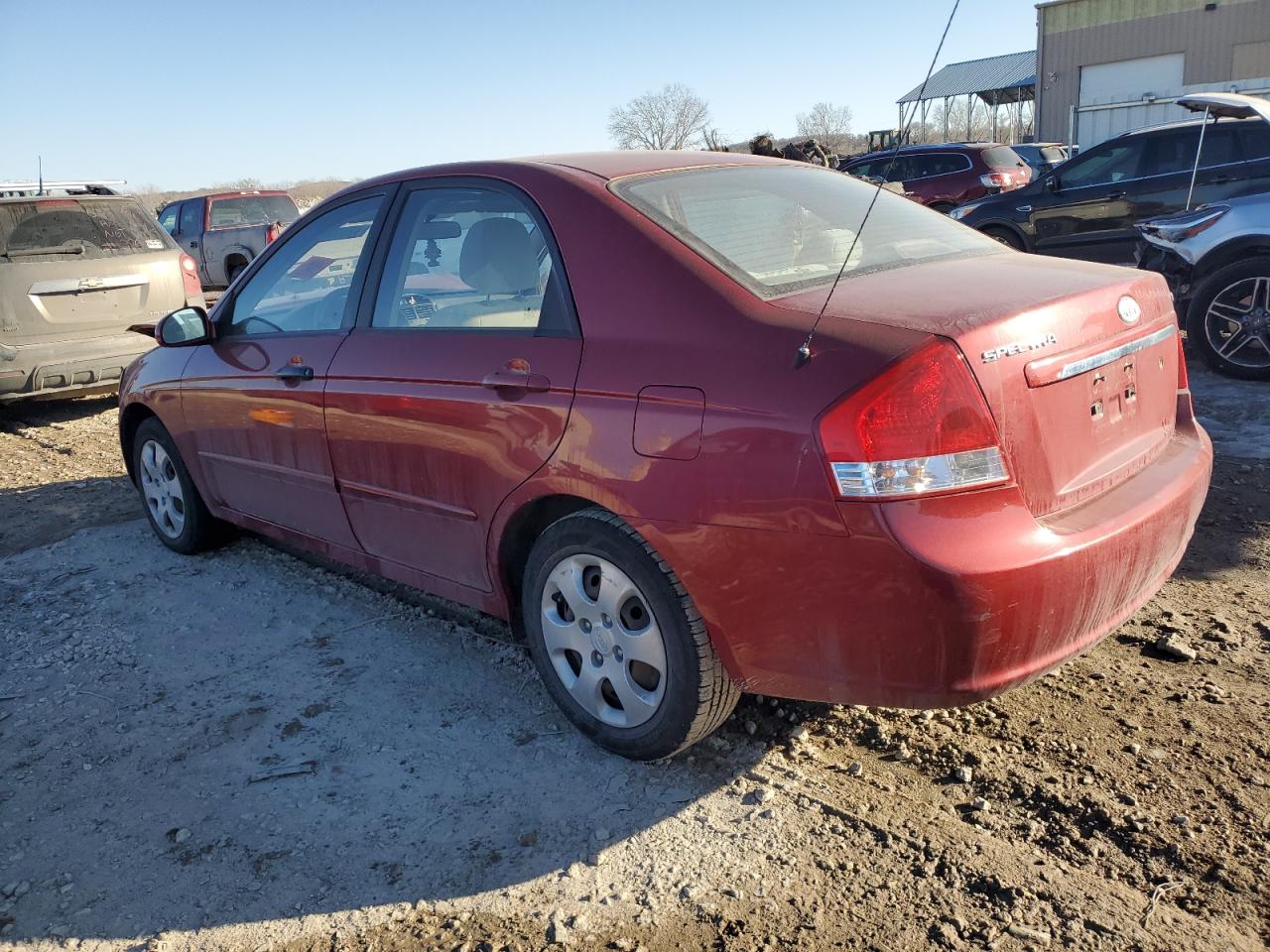 2009 KIA Spectra VIN KNAFE222695668615 Copart auction photo, front end damage thumbnail 2