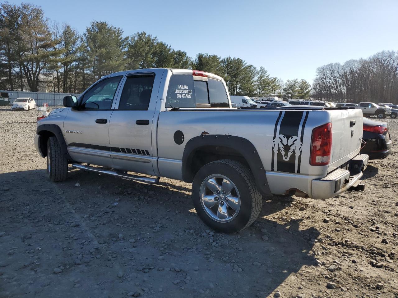 2005 Dodge RAM VIN 1D7HU18D55S221972 Copart auction photo, rear end / minor dent/scratches damage thumbnail 2