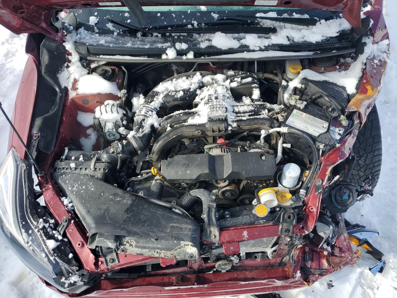 2014 Subaru Impreza VIN JF1GPAD69E8327297 Copart auction photo, front end / all over damage thumbnail 12