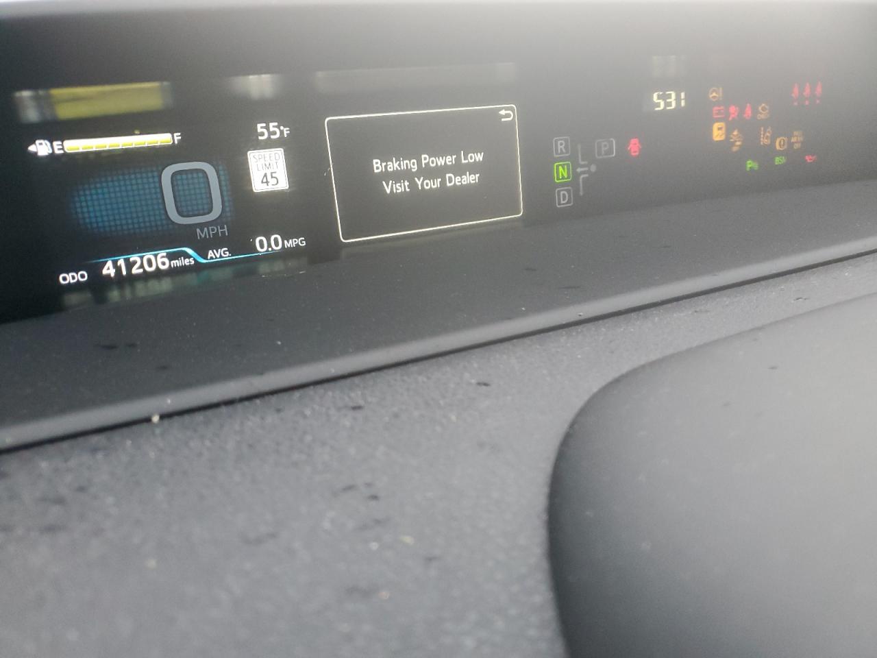 2021 Toyota Prius VIN JTDKAMFP5M3184731 Copart auction photo, front end damage thumbnail 9