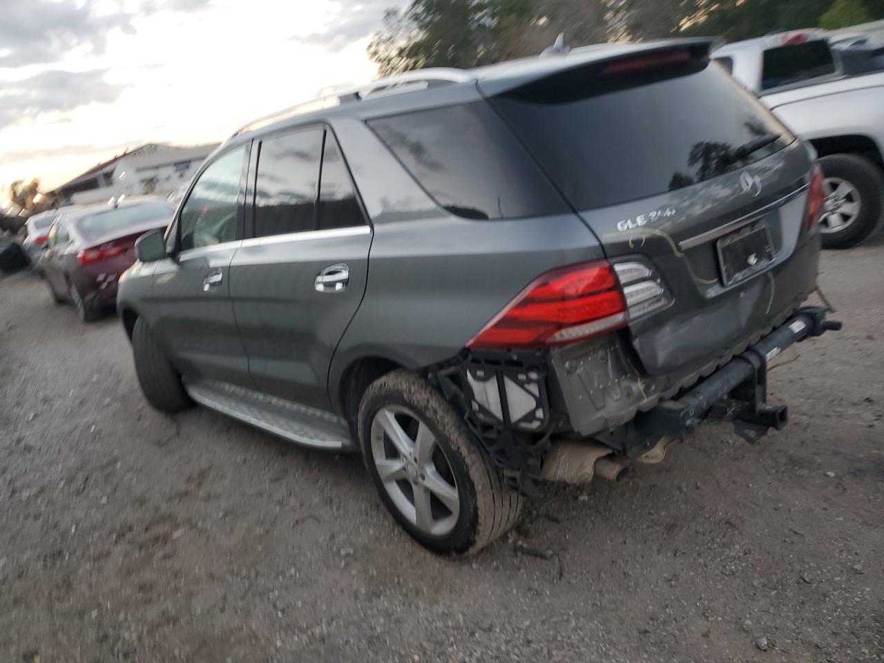 2017 Mercedes-Benz GLE VIN 4JGDA5JB7HA842251 Copart auction photo, rear end damage thumbnail 2
