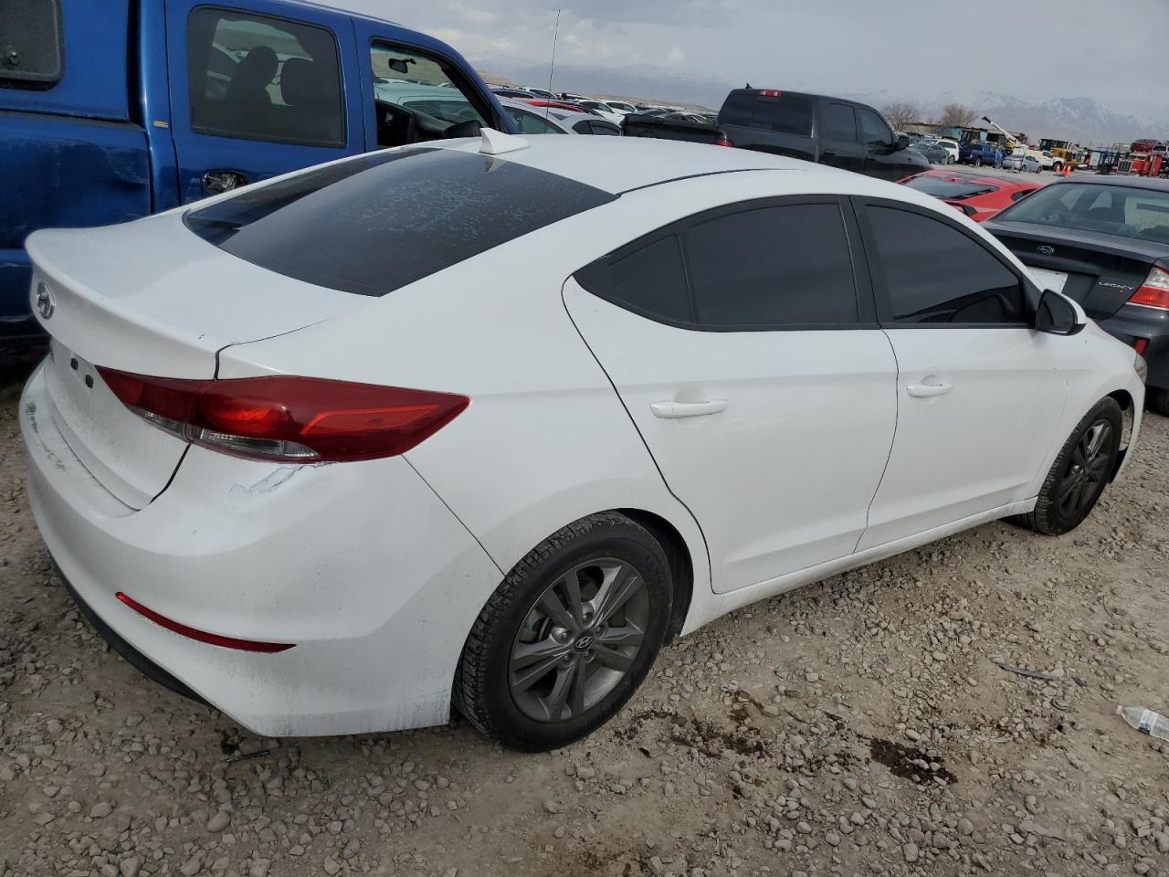 2018 Hyundai Elantra VIN 5NPD84LF5JH325779 Copart auction photo, side damage thumbnail 3