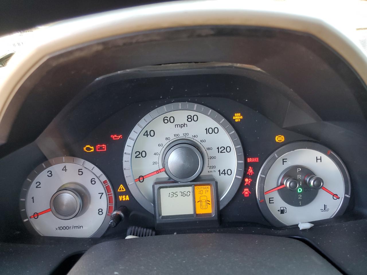 2010 Honda Pilot VIN 5FNYF3H48AB013818 Copart auction photo, rollover damage thumbnail 9