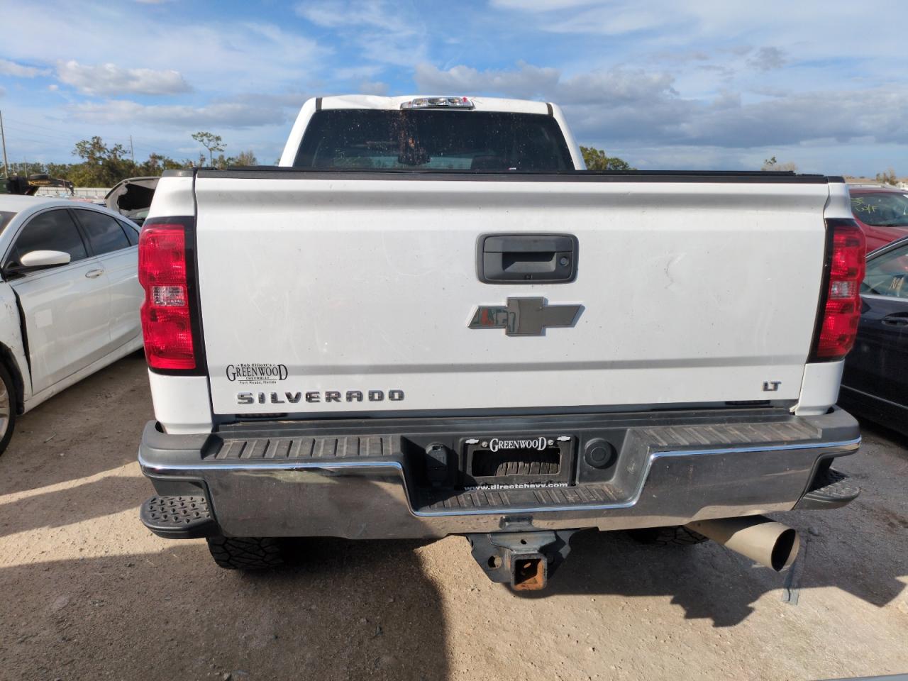 2018 Chevrolet Silverado VIN 1GC1KVEY0JF250220 Copart auction photo, front end / top/roof damage thumbnail 6