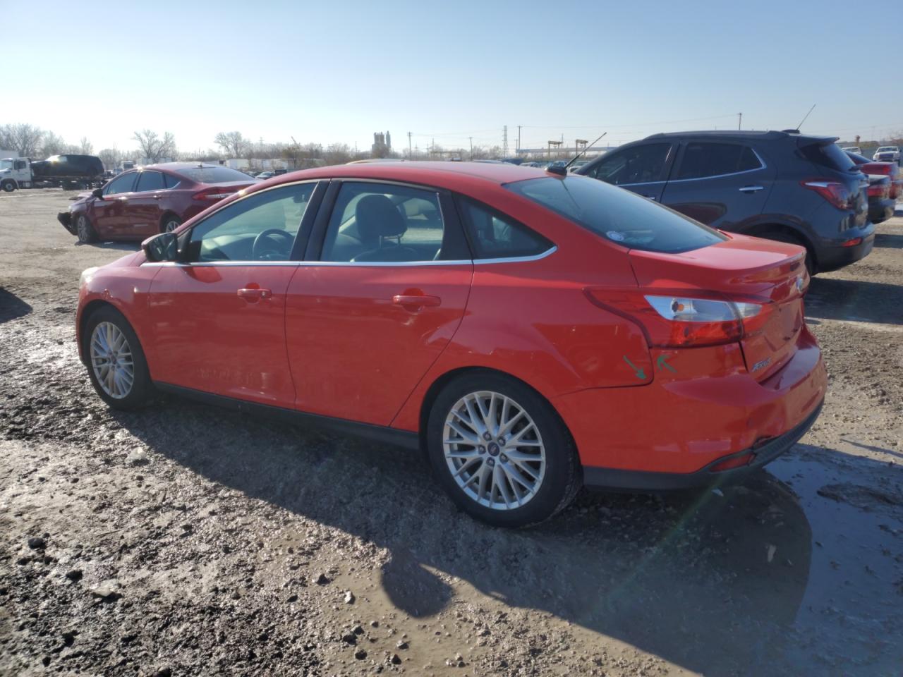 2012 Ford Focus VIN 1FAHP3H22CL466656 Copart auction photo, rear end / side damage thumbnail 2