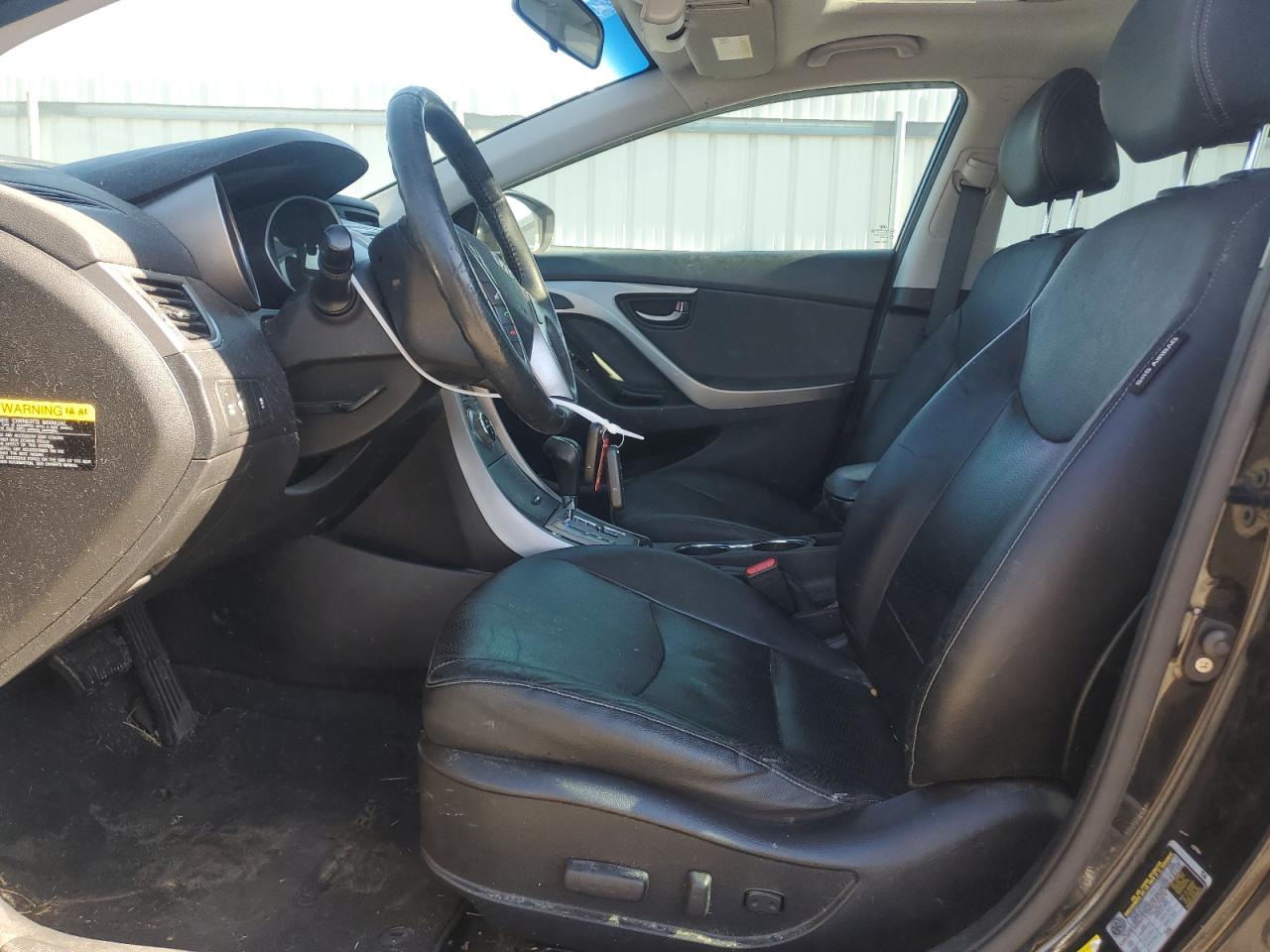 2013 Hyundai Elantra VIN KMHDH4AE1DU005780 Copart auction photo, rear end / side damage thumbnail 7