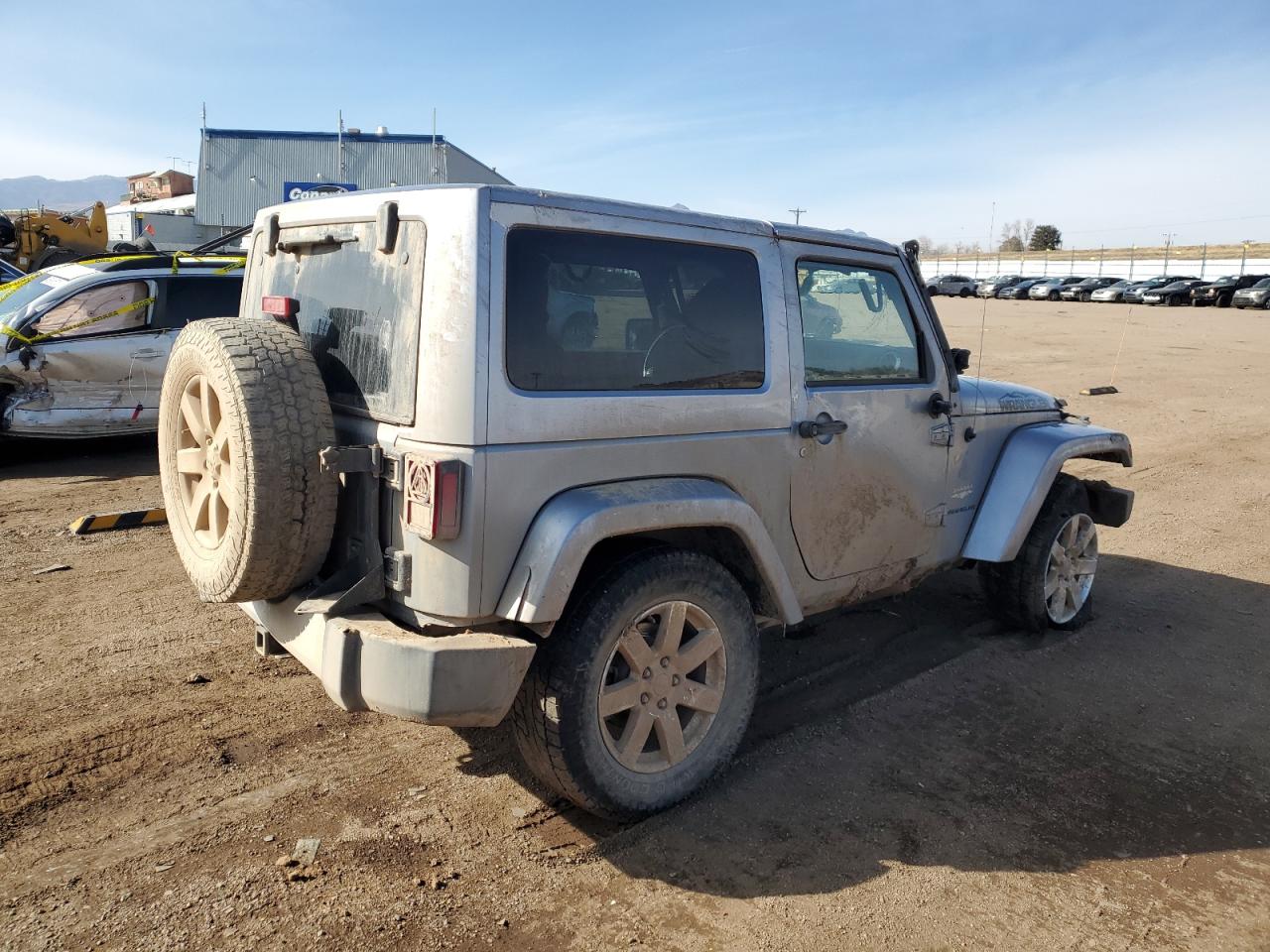 2015 Jeep Wrangler VIN 1C4AJWBG5FL505084 Copart auction photo, side / undercarriage damage thumbnail 3