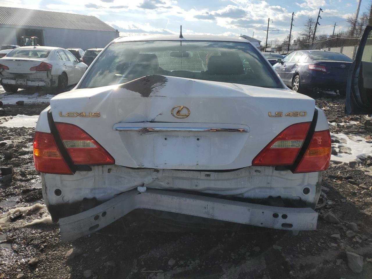 2001 Lexus LS VIN JTHBN30F510008255 Copart auction photo, rear end / side damage thumbnail 6