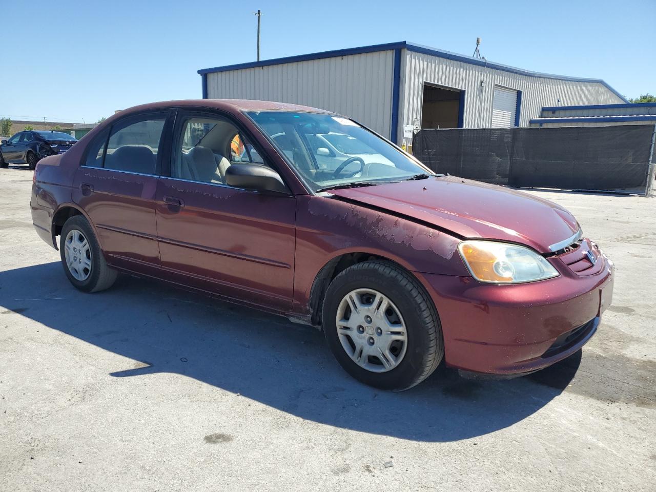 2002 Honda Civic VIN 1HGES16562L051238 Copart auction photo, front end / side damage thumbnail 4
