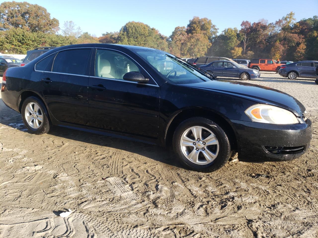 2013 Chevrolet Impala VIN 2G1WF5E34D1241054 Copart auction photo, side / front end damage thumbnail 4