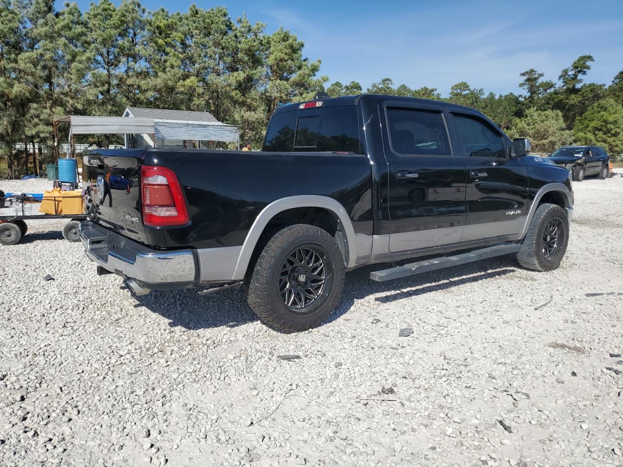 2019 RAM 1500 VIN 1C6SRFJT5KN654774 Copart auction photo, side damage thumbnail 3