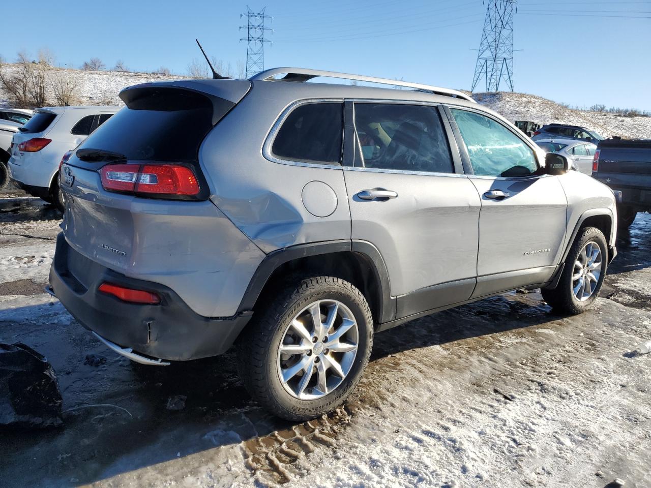 2014 Jeep Grand Cherokee VIN 1C4PJMDB3EW196471 Copart auction photo, rear end damage thumbnail 3