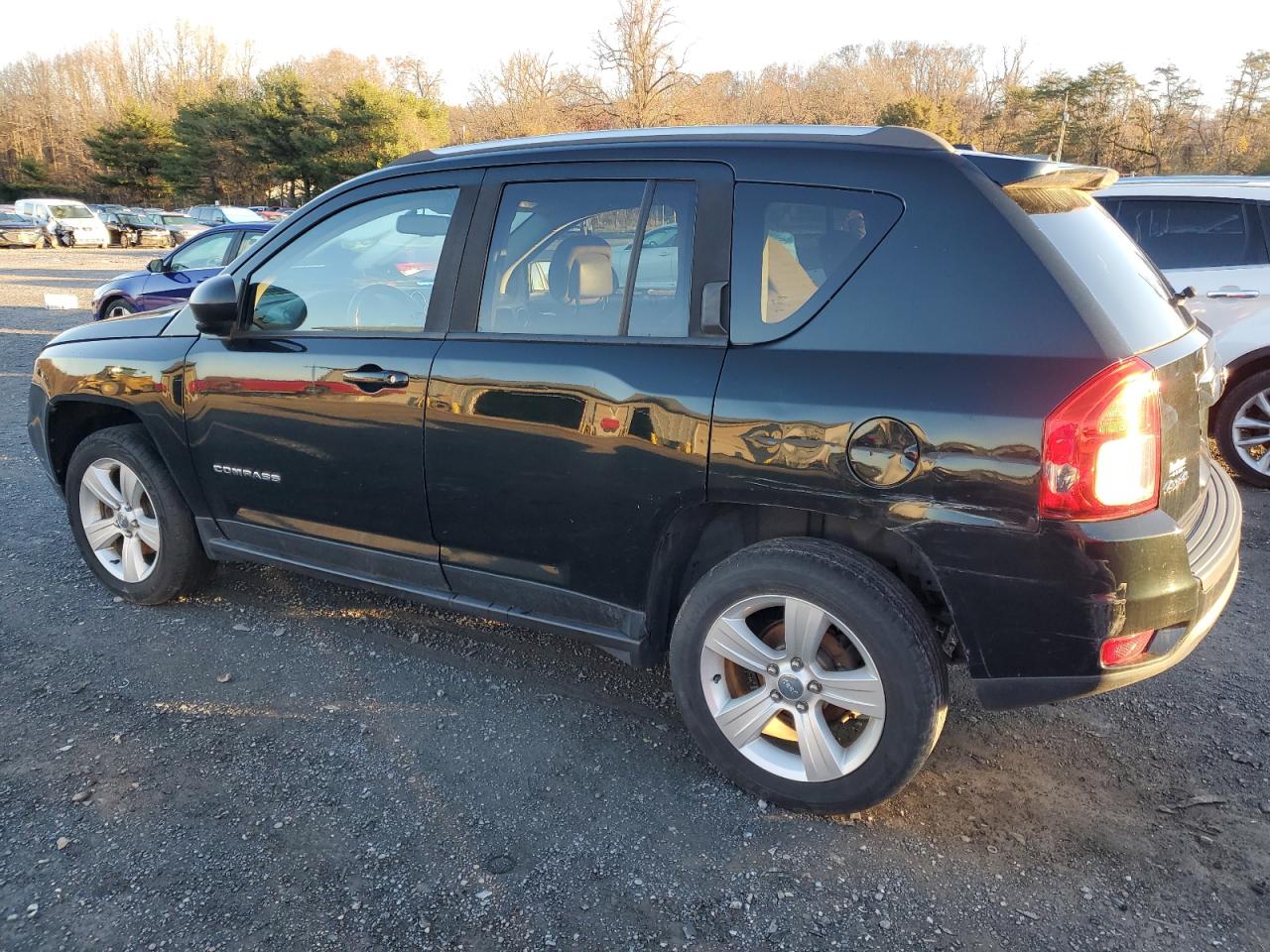 2013 Jeep Compass VIN 1C4NJDEBXDD186245 Copart auction photo, side damage thumbnail 2