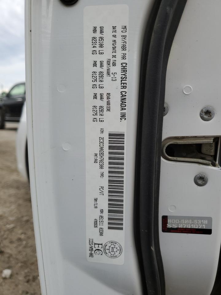 2013 Chrysler 300 VIN 2C3CCAAG9DH702300 Copart auction photo, rear end / front end damage thumbnail 12