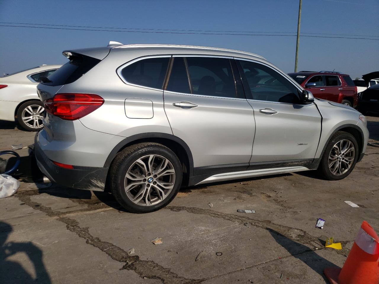 2017 BMW X1 VIN WBXHT3Z35H4A55515 Copart auction photo, rear end / front end damage thumbnail 3