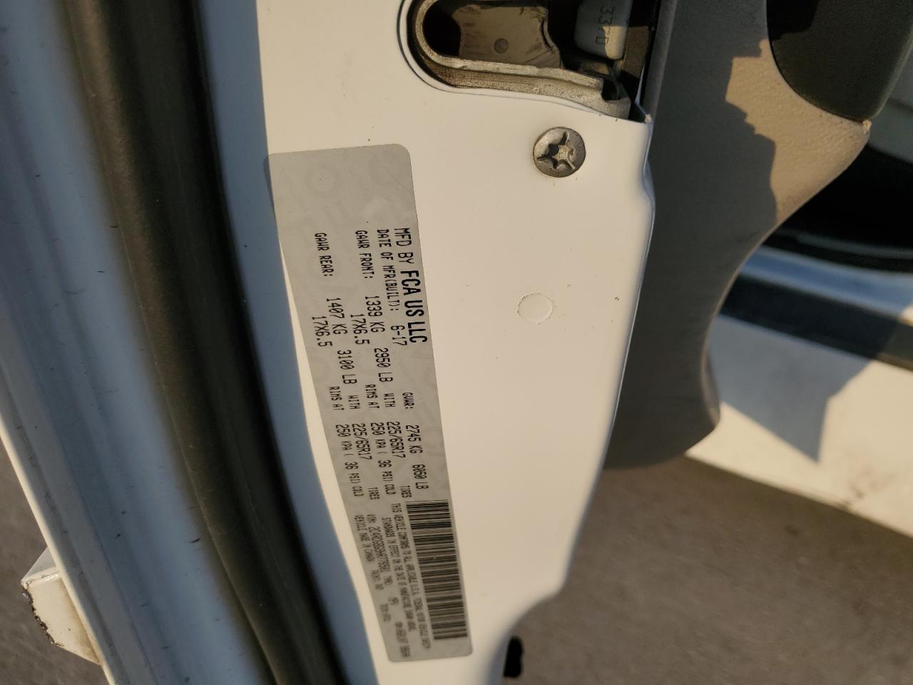 2017 Dodge Caravan VIN 2C4RDGBG9HR776501 Copart auction photo, front end damage thumbnail 14