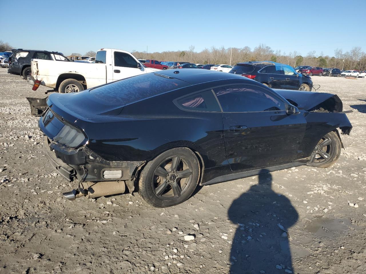 2019 Ford Mustang VIN 1FA6P8TH6K5195460 Copart auction photo, front end / rear end damage thumbnail 3