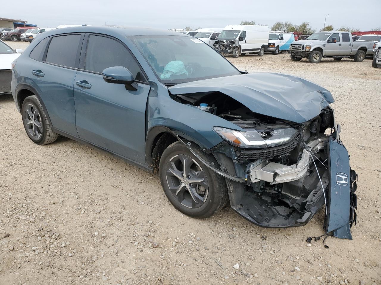 2024 Honda HR-V VIN 3CZRZ1H72RM762321 Copart auction photo, front end damage thumbnail 4