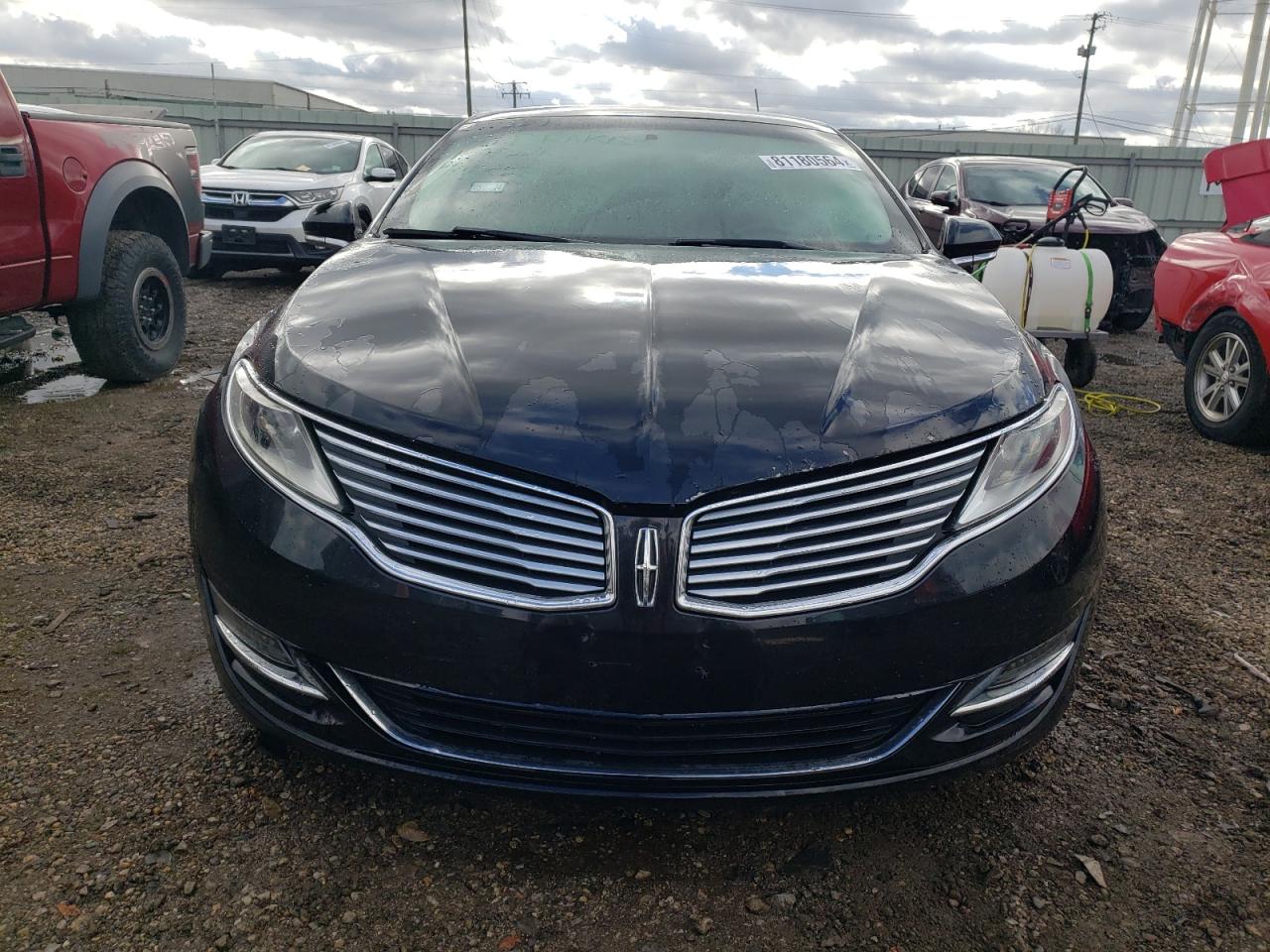 2014 Lincoln MKZ VIN 3LN6L2GK8ER802089 Copart auction photo, vandalism / front end damage thumbnail 5