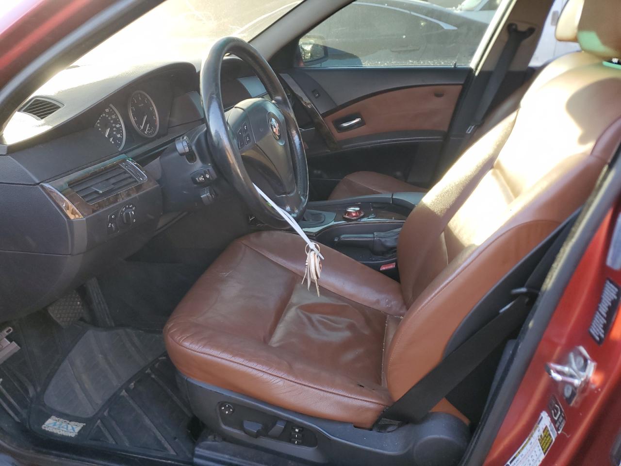 2006 BMW 5er VIN WBANF73506CG67033 Copart auction photo, front end damage thumbnail 7