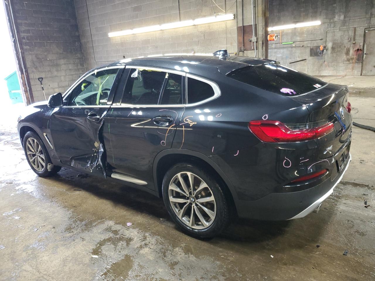 2019 BMW X4 VIN 5UXUJ3C50KLG53132 Copart auction photo, side damage thumbnail 2