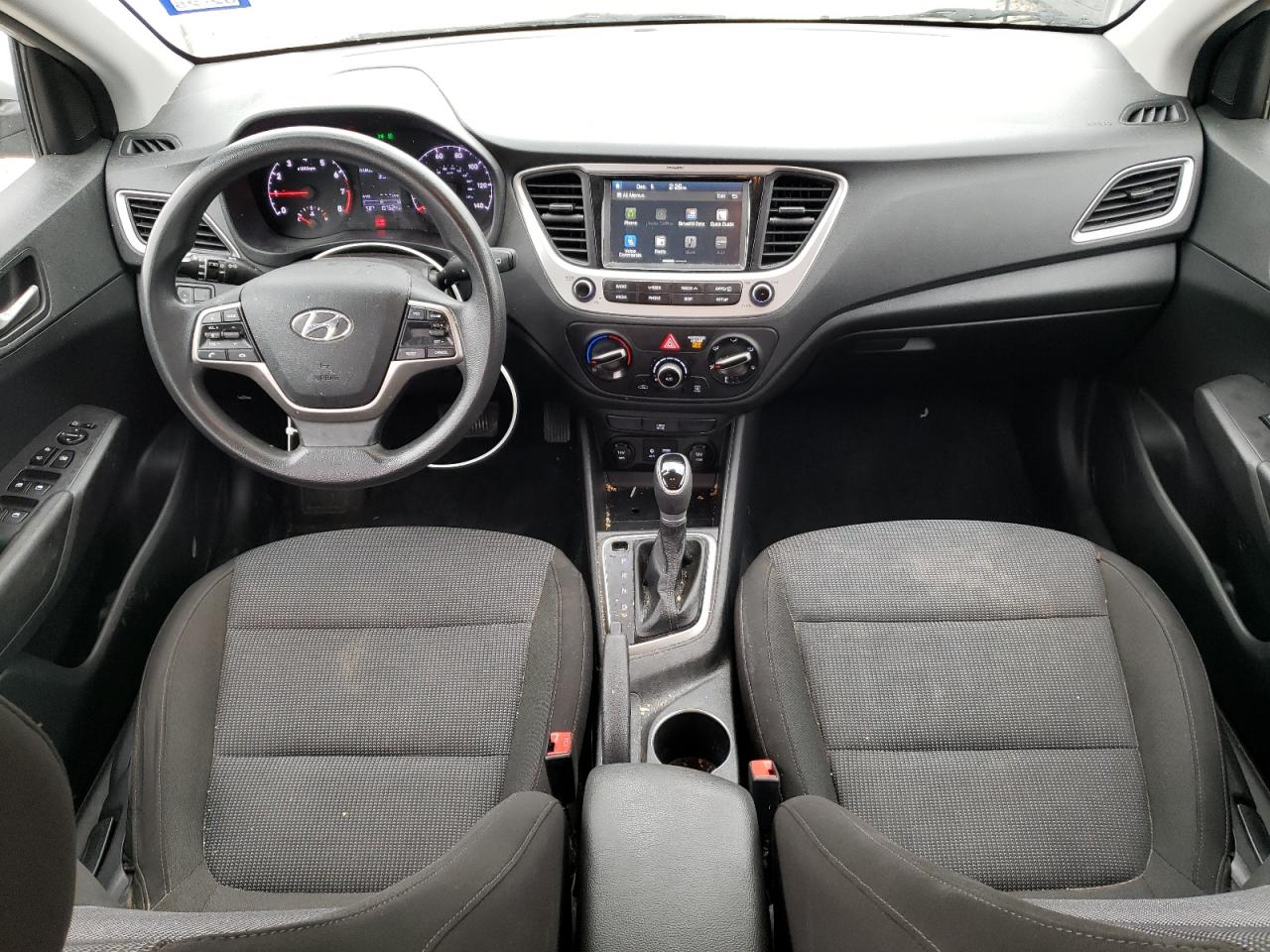 2021 Hyundai Accent VIN 3KPC24A67ME135247 Copart auction photo, front end / side damage thumbnail 8