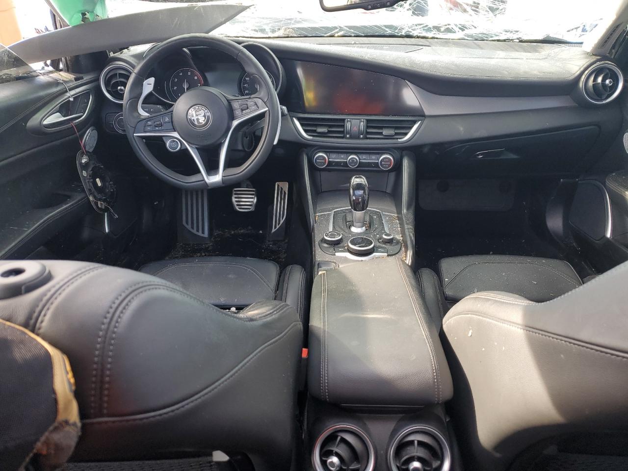 2018 Alfa Romeo Giulia VIN ZARFAEEN6J7579700 Copart auction photo, all over damage thumbnail 8