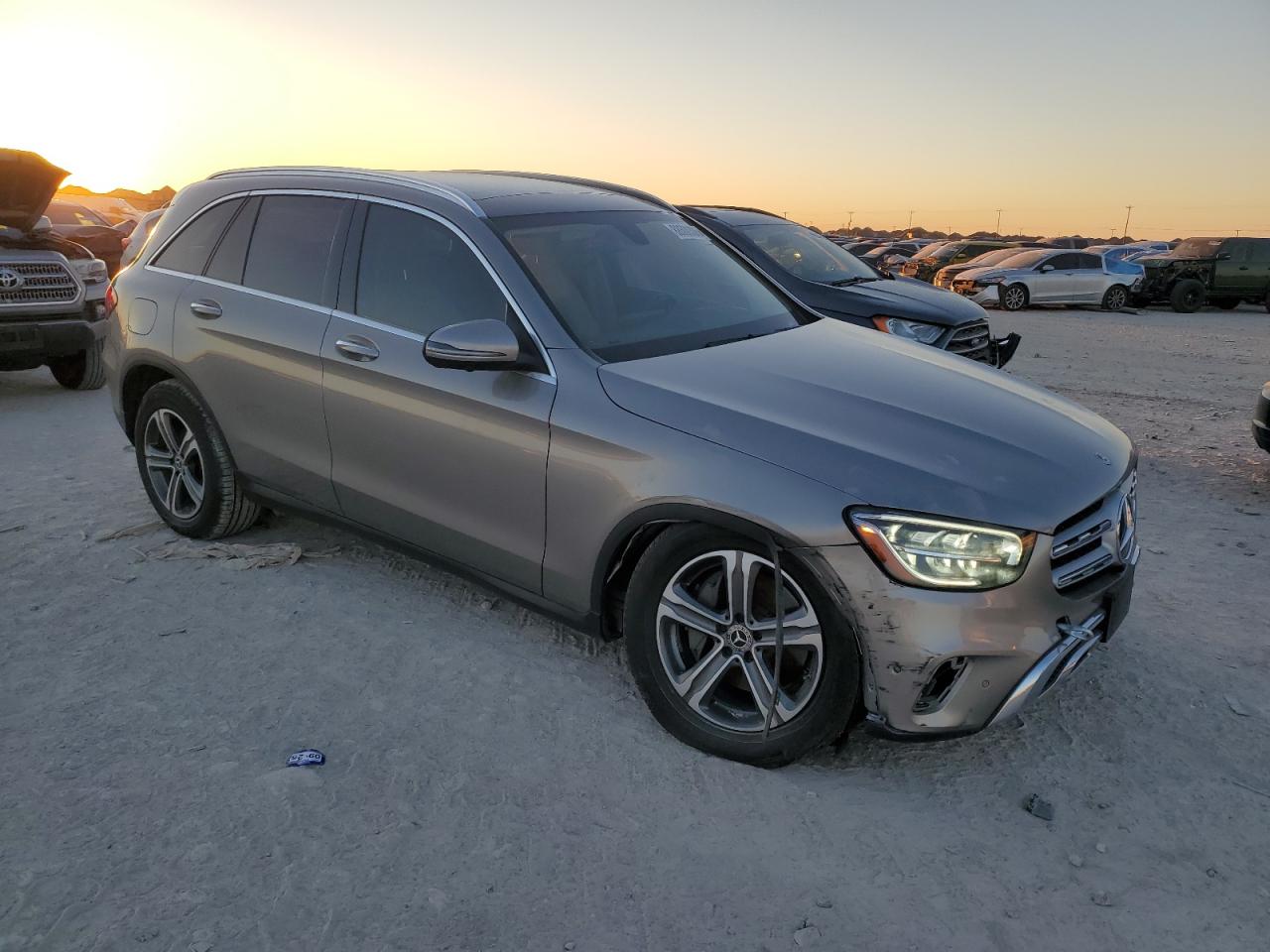 2021 Mercedes-Benz GLC VIN W1N0G8DB7MV263366 Copart auction photo, front end / undercarriage damage thumbnail 4