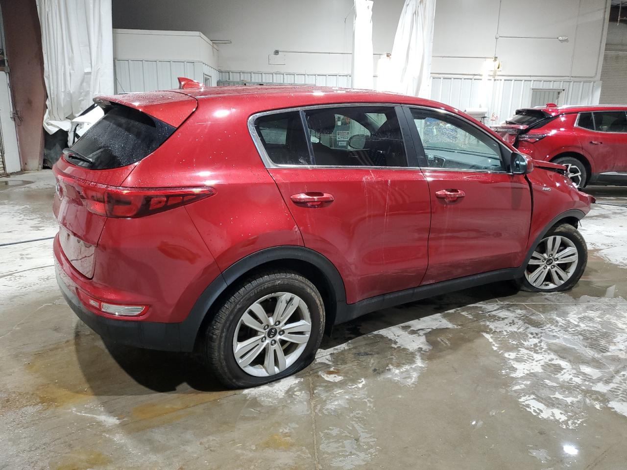 2018 KIA Sportage VIN KNDPMCAC4J7399792 Copart auction photo, side / front end damage thumbnail 3
