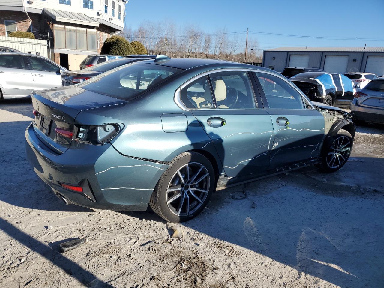 2019 BMW 3er VIN WBA5R7C54KFH12300 Copart auction photo, front end damage thumbnail 3