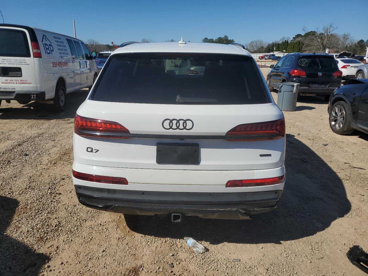 2020 Audi Q7 VIN WA1LXAF74LD006037 Copart auction photo, front end / side damage thumbnail 6
