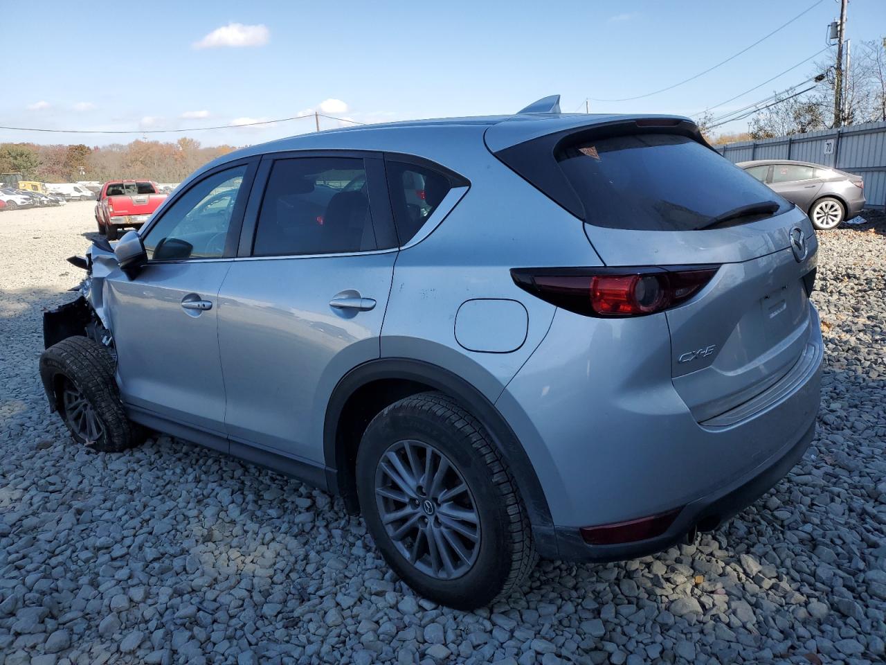 2017 Mazda CX-5 VIN JM3KFBCL7H0202538 Copart auction photo, side / front end damage thumbnail 2