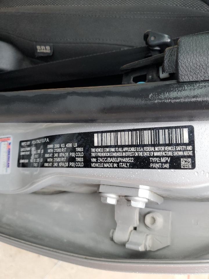 2018 Jeep Renegade VIN ZACCJBAB0JPH48622 Copart auction photo, rear end damage thumbnail 13