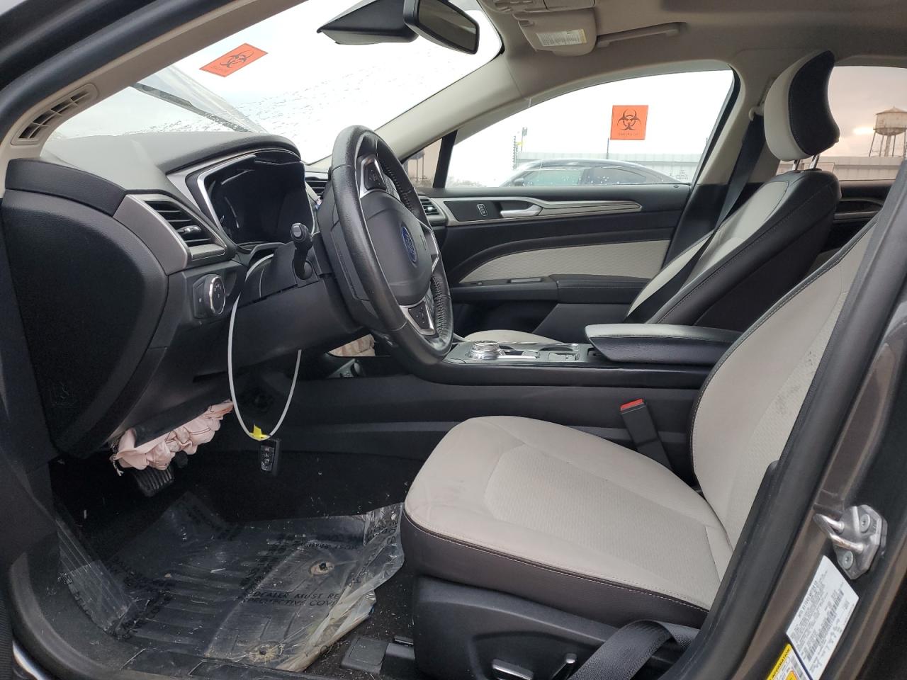 2019 Ford Fusion VIN 3FA6P0HD9KR214085 Copart auction photo, all over damage thumbnail 7