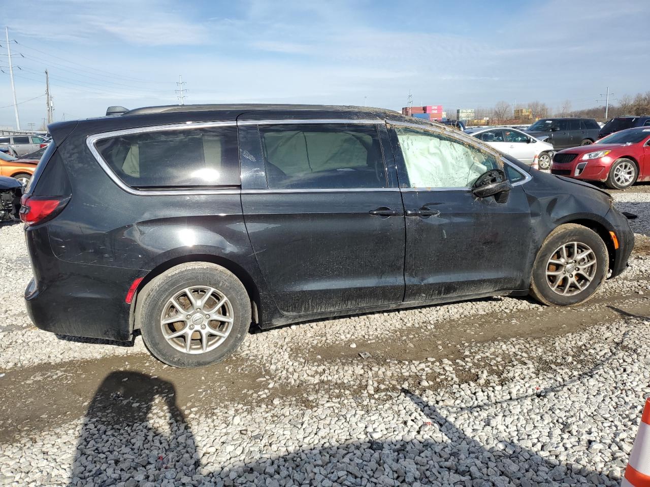 2022 Chrysler Pacifica VIN 2C4RC1BG1NR158262 Copart auction photo, rollover damage thumbnail 3