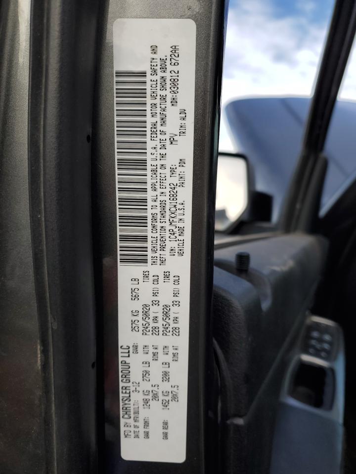 2012 Jeep Liberty (North America) VIN 1C4PJMFKXCW168242 Copart auction photo, mechanical damage thumbnail 13