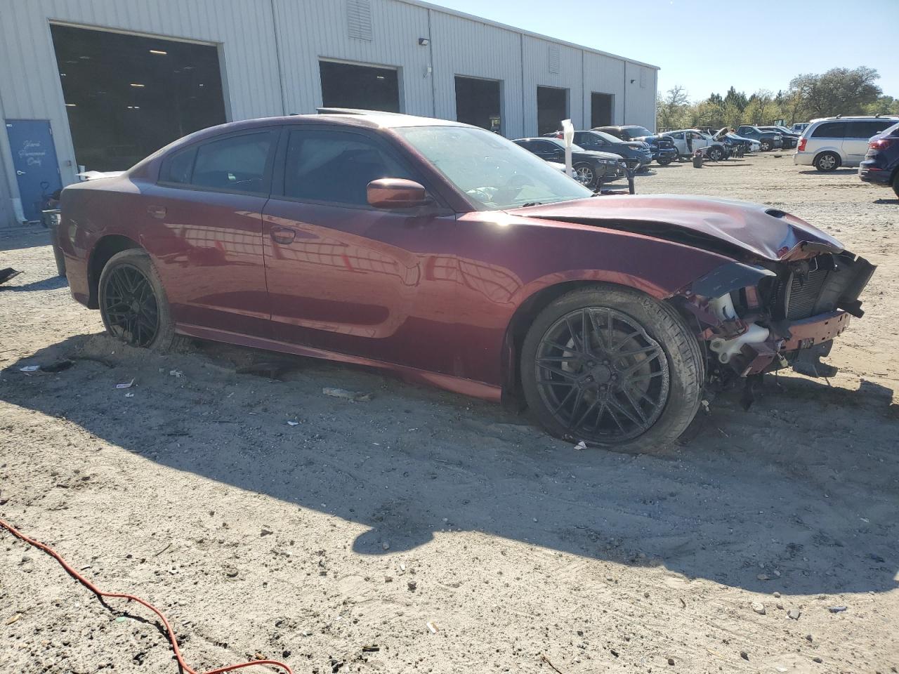 2017 Dodge Charger VIN 2C3CDXCT3HH535349 Copart auction photo, front end / rear end damage thumbnail 4